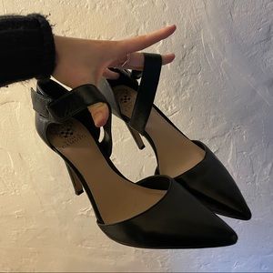 Vince Camuto cross foot strap heel